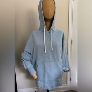 SPORTING LIFE 100% Cotton Light Blue Hoodie (M)